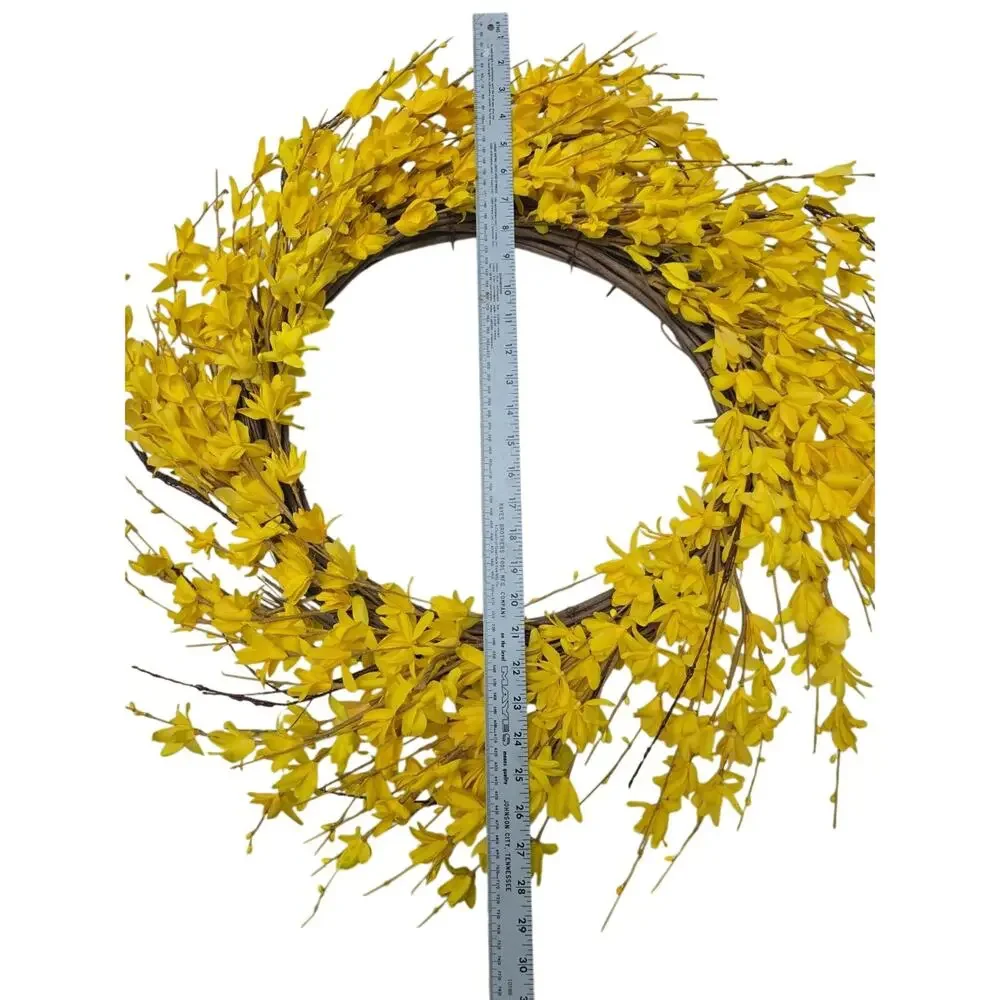 Forsythia Wreath Yellow 30